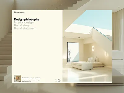 Interior Page interior layout living modern screen design sleek ui design website