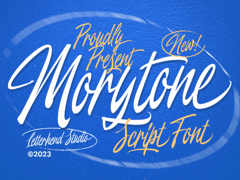 Morytone – Script Font freebies hipster font