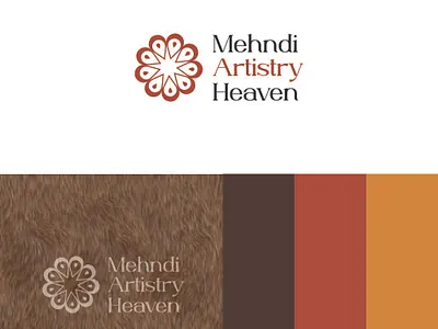 Mehndi Artistry Heaven Logo Design design illustration letter logo logo logo design logo designer minimal logo text logo