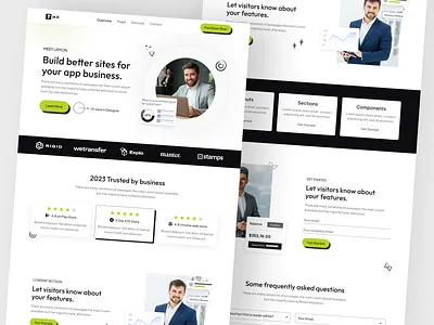 SaaS Landing Page - Business Build Site App ahmed tamjid business business website businessbuild clean saas website header home page landing page market modern product saas saas app saas app landing page saas landing page saas web app saas website saas website app saas website design