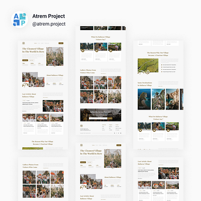 Balinese Culture - Landing Page Balinese Culture atrem project figma mobile app ui ui design uiux user interface ux ux design web design
