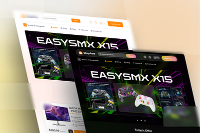 Shopshere E-commerce website design e commerce ecommercedesign figma shopify shops webdesign