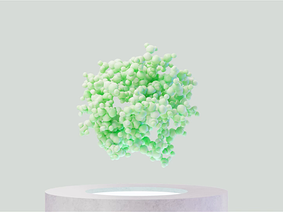 3D visualization of the substance Fitomag 3d 3d molecules 3d visualization 3danimation abstract3d animation molecule