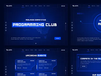 Futuristic interface web design branding design futuristic interface web design illustration landing page ui ux web design website