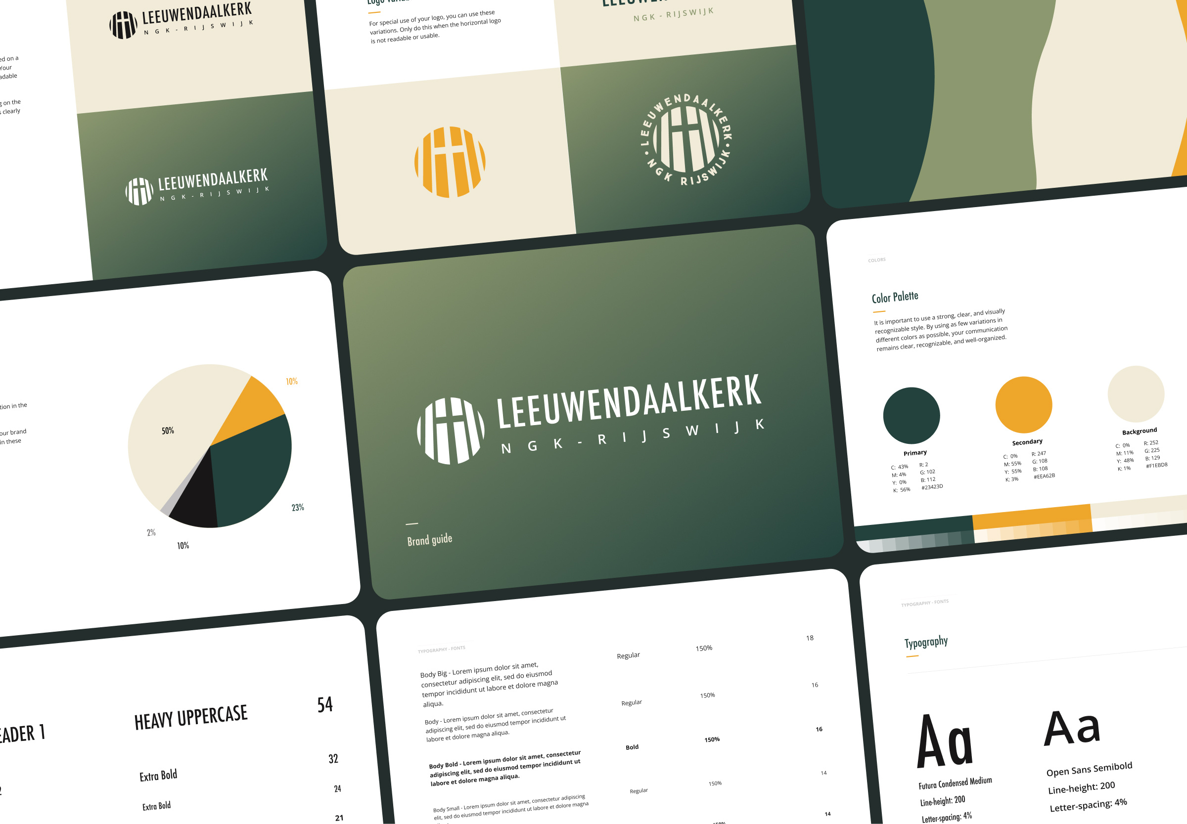 Leeuwendaal Church Brand Guide brand guide brandguidelines branding christiancommunity church churchbranding churchgrowth faith and design faithbasedmarketing logo non profit nonprofit typography visualidentity