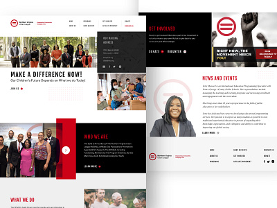 Northern Virginia Urban League Multi-Pages Mockup adobexd ecommerce website graphic design landing page minimal design minimalist modern design ui website website design