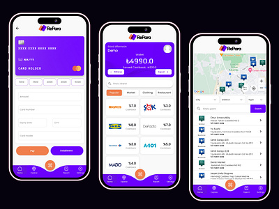 RePara - Cashback App flutter mobile app ui ux