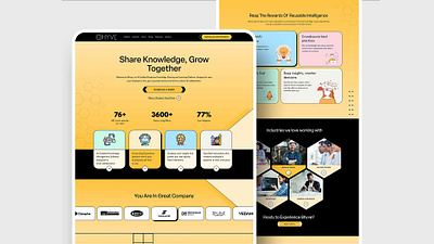 Agency Website Landing Page Design agency agency landing page agency website ai landing page ai website brutalism brutalism website course landing page course website dashboard design educational website landing page online course website startup ui uiux web design website