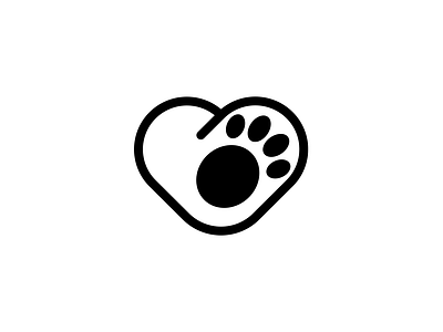 Love of pets animal brand branding care design elegant heart illustration logo logotype love mark minimalism minimalistic modern paw pet sign ukraine ukrainiandesigner