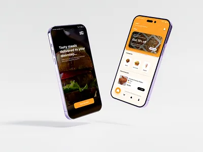 Food Delivery App branding food app graphic design mobile app design ui
