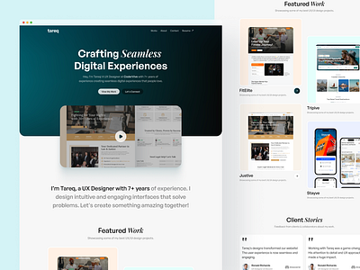 Personal Portfolio Website Design agency website design design portfolio website designer portfolio personal portfolio design personal portfolio website ui ux designer portfolio ux designer portfolio