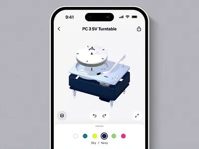 3D cross-section interaction 3d animation app ios micro interaction mobile motion ui