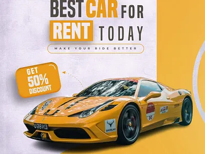 Social Media Poster Design For Car Shop branding car company car shop design graphic design graphics graphics designer illustration logo rent rent car social media design social media poster design ui vector