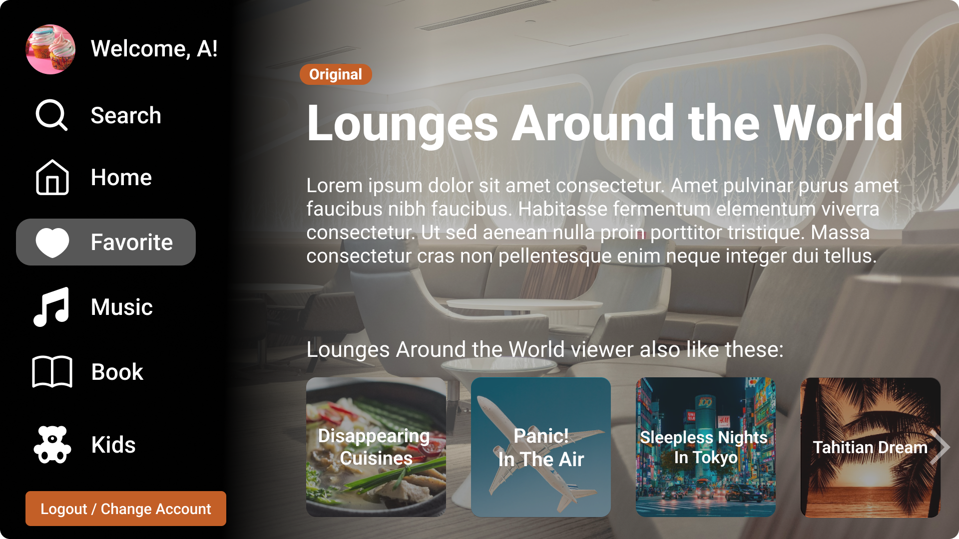 Premium TV Interface & In-flight Entertainment ✈️ app dailyui design flight inflight entertainment tvapp ui ux