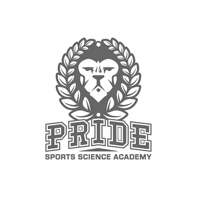 PRIDE Sports Academy Logo academy branding creative design graphic design illustration lion lionlogo logo sportslogo