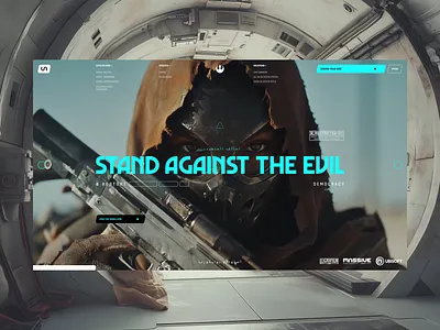 Star Wars - Outlaws animation figma gaming landing page modern ui ux we web design