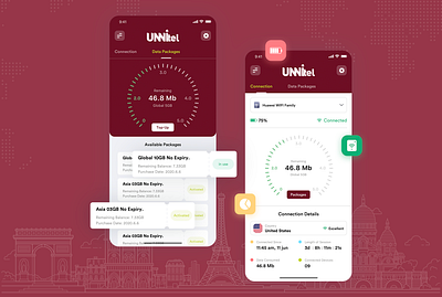 Unnitel mobile app UI/UX design illustration innovative ux design mobile app design mobile app uiux design services product design sketchapp ui design inspiration ui design services uiux consulting services uiux design system ux researcher