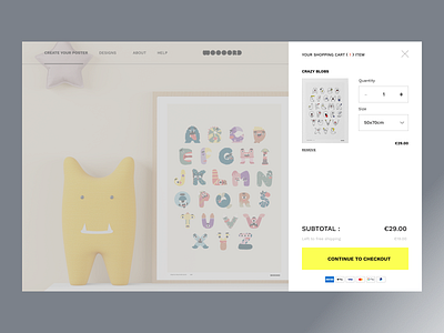 Ecommerce minimal - Product Page UXUI add to cart cart design e commerce ecommerce kids minimal minimalism minimalistic poster design shopify shopping shopping page toys ui ux web design web shop webpage website
