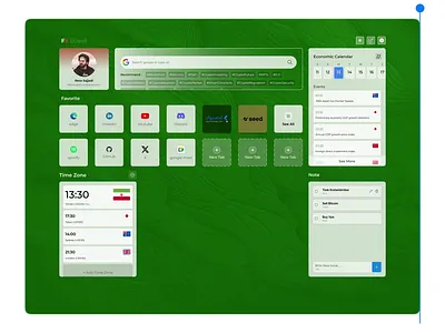 FX Board – Web browser extension 🚀 3d animation browser dark desigb design extension green landing light note trend ui uiux ux web browser webdesign website