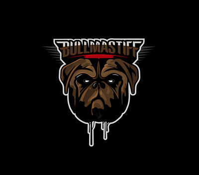 Bullmastiff Logo design graphic design illustration logo sportslogo teamlogo vector