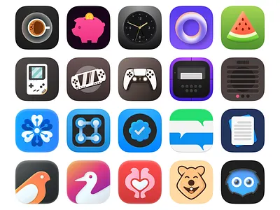 App icons Collection app appicon brand branding icon illustration ios lofo logo logo design