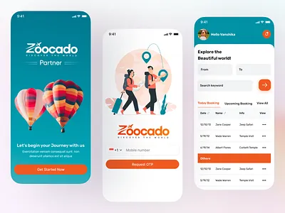 Zoocado – Travel Vendor App admin dashboard ui booking management ui business management design clean uiux dribbble ui showcase tour operator app tour package manager travel agency app travel app travel app concept travel business platform travel industry app travel vendor dashboard vendor panel design vendor tools ui