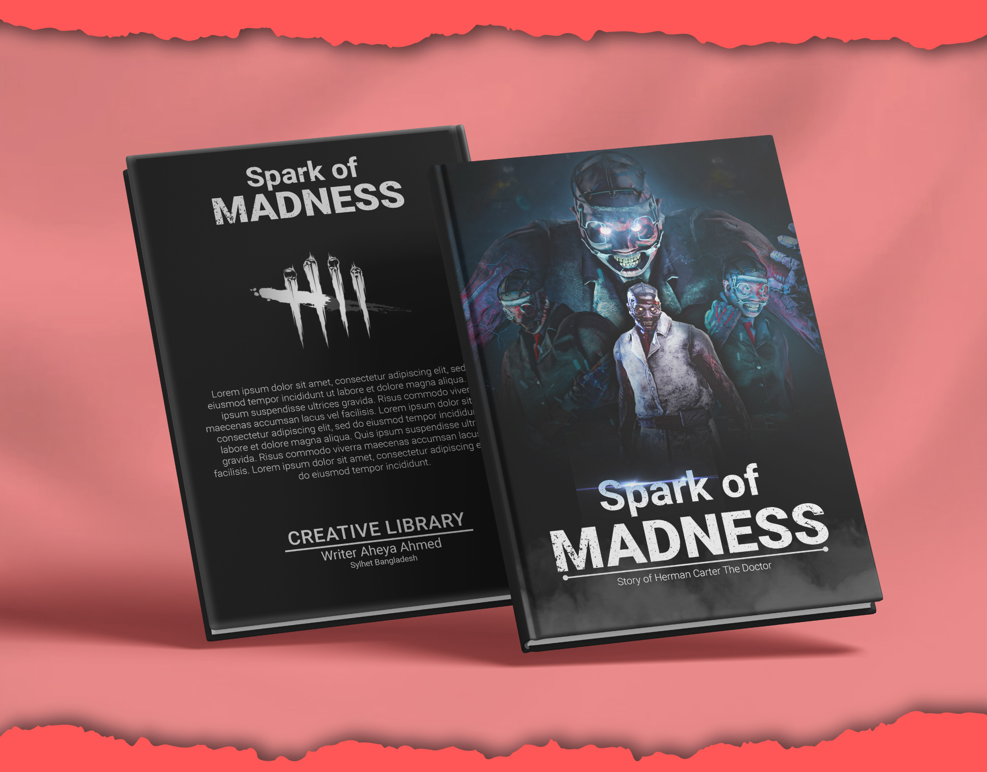 Book Cover Design With Horror Feel book cover book cover design cover design creative cover dark design graphic design horror book cover print design thriller design typography design visual storytelling