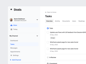 Stratis UI - Tasks by Monty Hayton on Dribbble