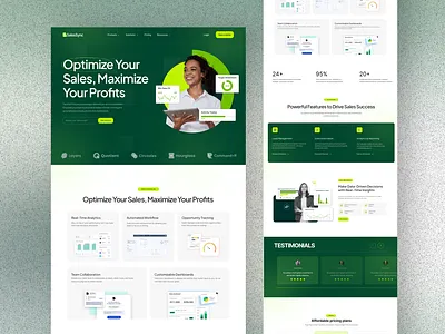 Sales Management Website figma landing page management sales sales management sales management website ui uiux web design website