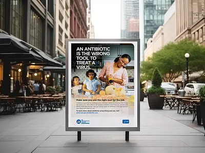Be Antibiotics Aware OOH campaign creativedirection graphic design