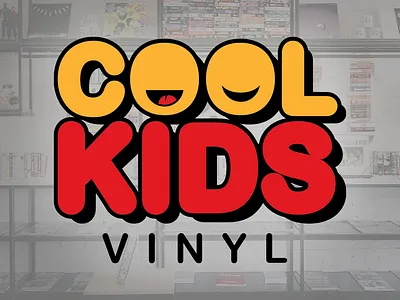 Cool Kids Record Store Logo branding graphic design illustration logo