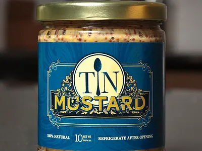 Tin Mustard Logo and Label branding creativedirection graphic design illustration logo vector