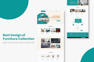 Furniture Landing Page design graphic design ui