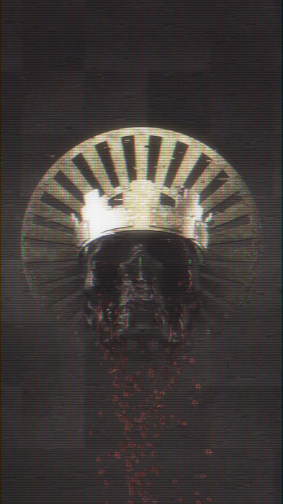 Green king 3d abstract animation cgi cinema4d motion graphics skull