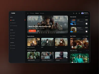 Video Streaming Platform anime app design dashboard design movie movie poster movies netflix netflix and chill platform popular stream streaming tv shows ui uiux ux video stream web webdesign