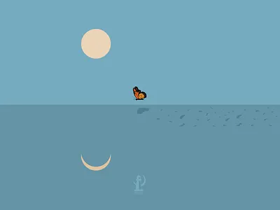 Schmetterlinge fliegen oft allein (Butterflies often fly alone) art butterfly conceptual design editorial emotion graphic design illustration inspiring loneless music print psychological symbol thoughts vector