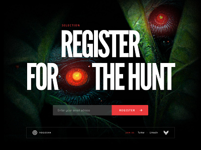 Yogosha HSG#2 — Register for the Hunt ctf cybersecurity design generated grid hacking event landing landing page midjourney ui