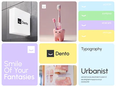 Dento logo appointment branding claystock dental design graphic design illustration logo teeth ui vector web web design