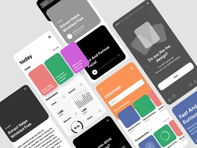 Wireframes for E-learning App app courses e learning edutech learning online learning platform lms mobile prototype ui wireframe