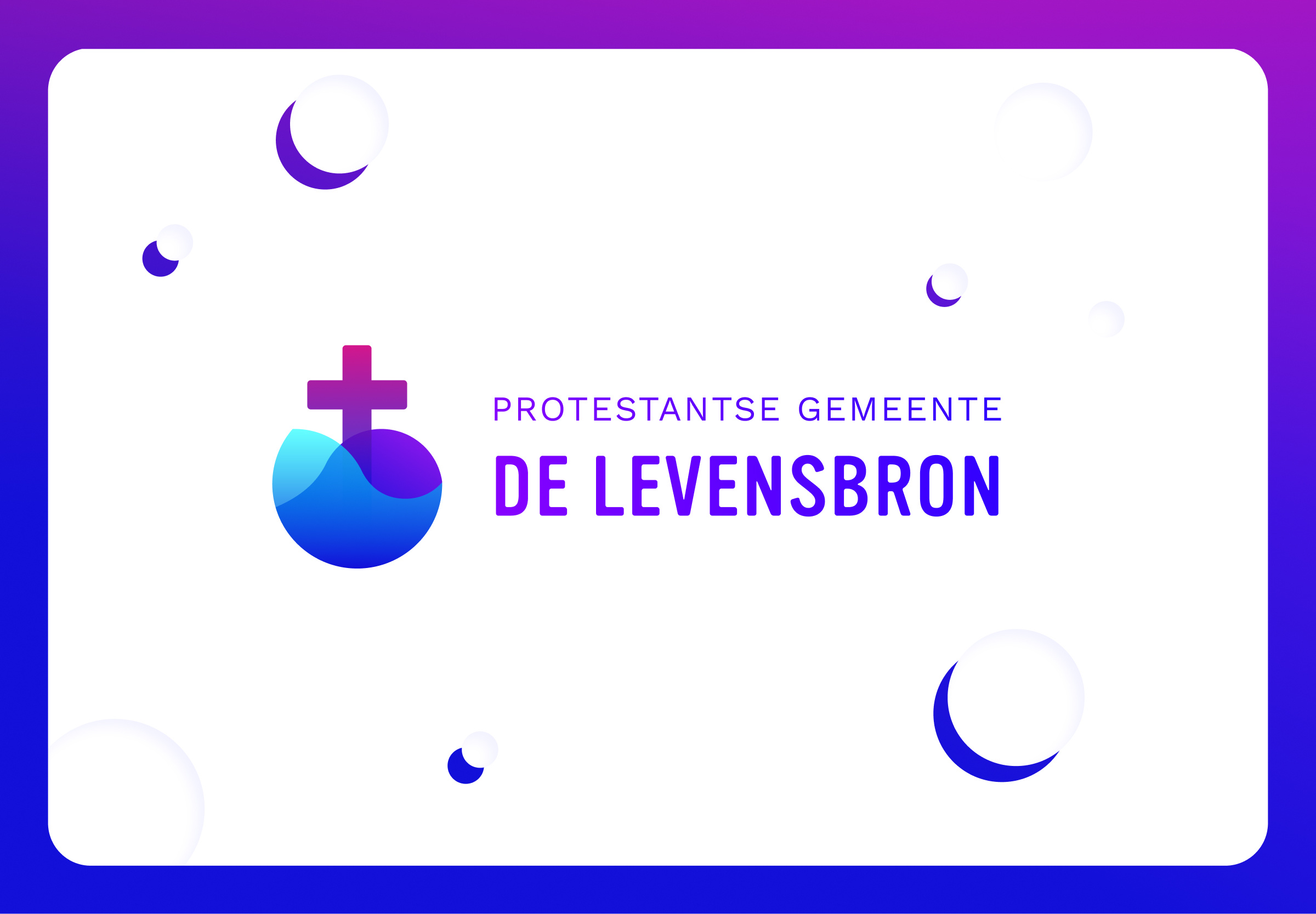 De Levensbron: Protestant Church Brand guide brand guide branding church faith gemeente logo protestant water