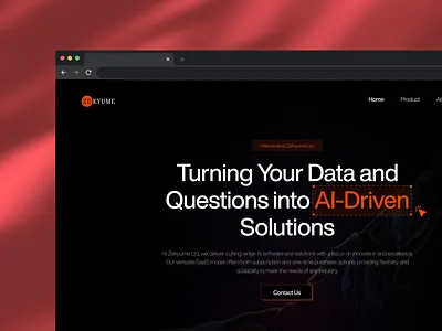 Zekyume- AI-Driven Data & Solutions Platform ai artificial intelligence ui