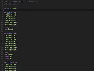 Persecution Of The Masses Cover｜Strudel Work live coding strudel tidal