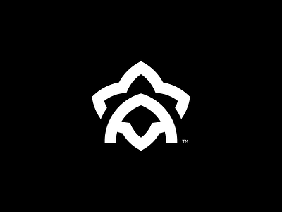 Agila Symbol a letter clean flower icon logo logodesigner mark symbol trademark