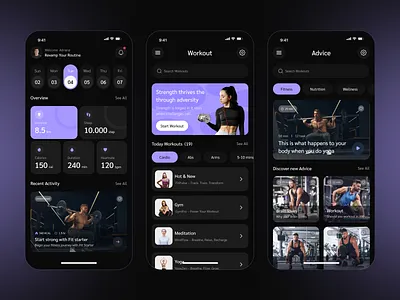 Fitness plan mobile app charts clean dashboard design exercise fitness fitness app gym healthy mobile app social media sports tracking typography ui ux website wellness workout yoga