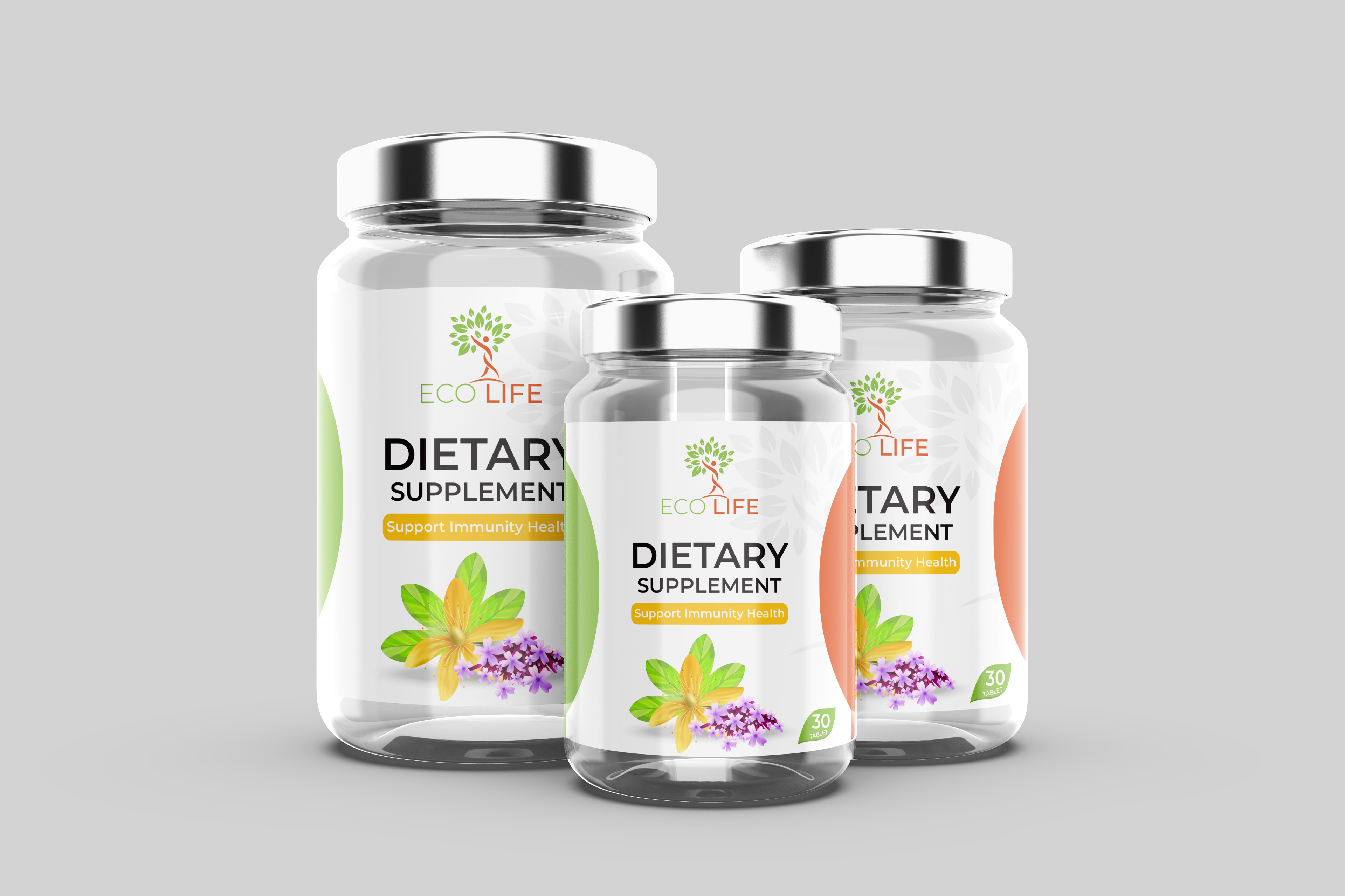 Dietary Supplement Label Design 3d bottle bottle label brand identity branding jar label label design label designing labeldesign package design packaging packaging design packaging designer packagingdesign pakage product label supplement supplement label visual identity