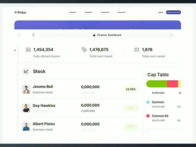 Fintech Website Design b2b finance finance ui fintech fintech page fintech ui fintech web fintech website fintos landing page payment saas saas platform startup ui web design website
