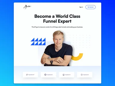 Web Design for Marketing Funnels Agency app clean design funnels landing page marketing ui web website white
