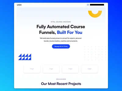 Funnels Agency Website Design app clean design funnels marketing ui web website white