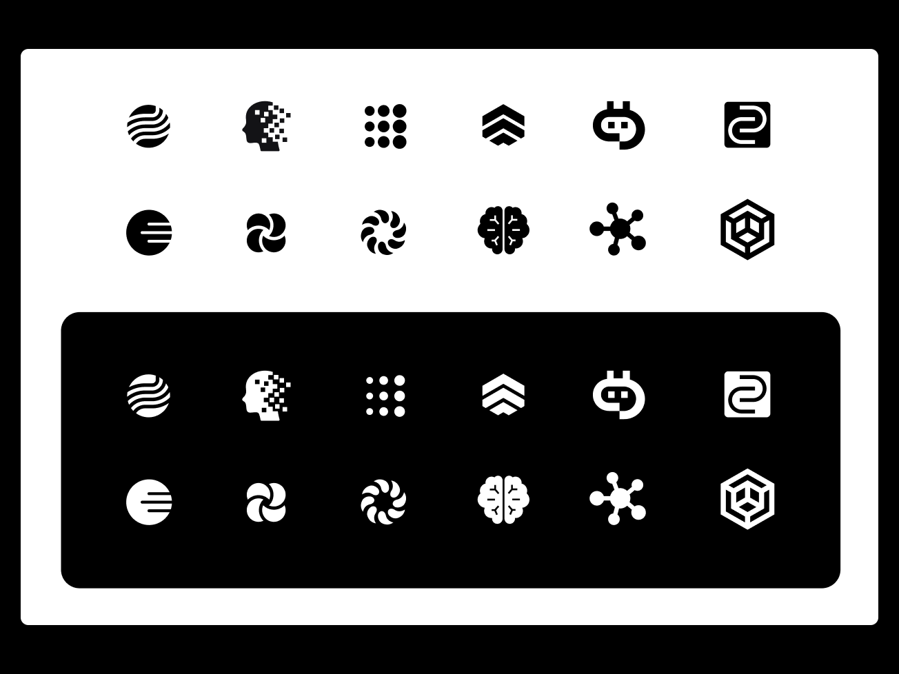 Icon Explorations for AI Logo by Pierluigi Giglio on Dribbble