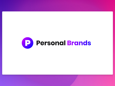 Logo Brand Identity with Purple Gradient brand identity branding clean icon logo logo design ui